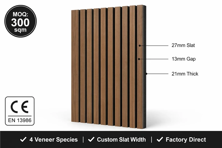 Acoustic Slat Wall Panel