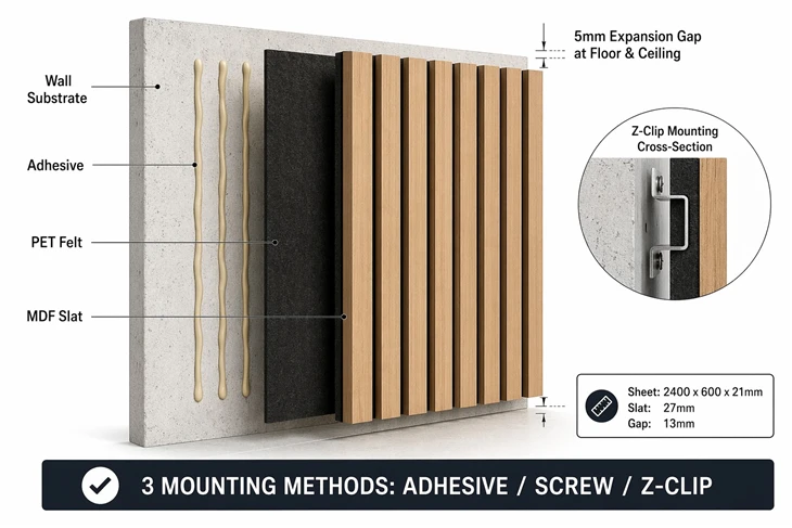 Acoustic Slat Wall Panel Best - Eastopo