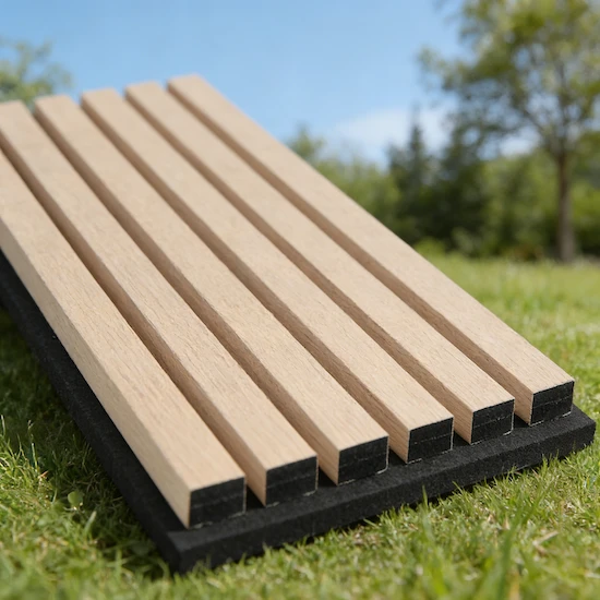  Acoustic Wood Slat Panel 3 Phased Veneer - Eastopo
