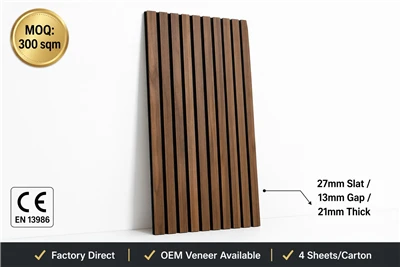 Acoustic Wood Slat Panel