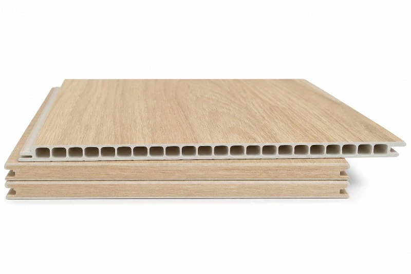 Wood effect PVC wall panel
